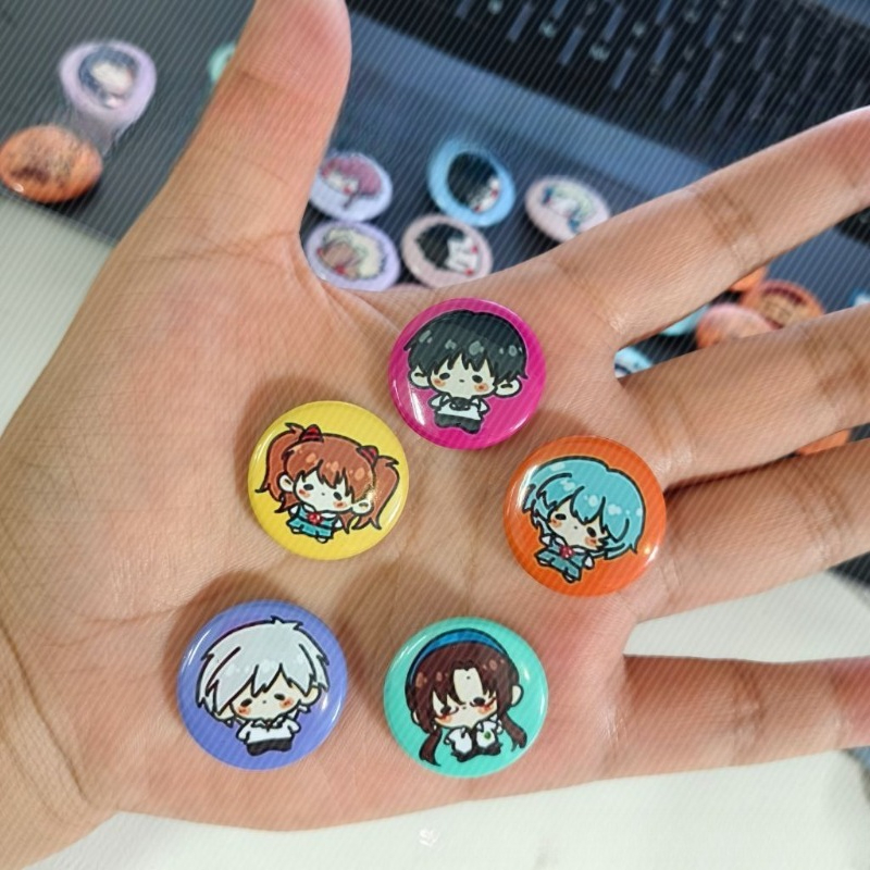 Evangelion Anime Merchandise - 5pcs 네온 귀여운 제네시스 클래식 에반게리온