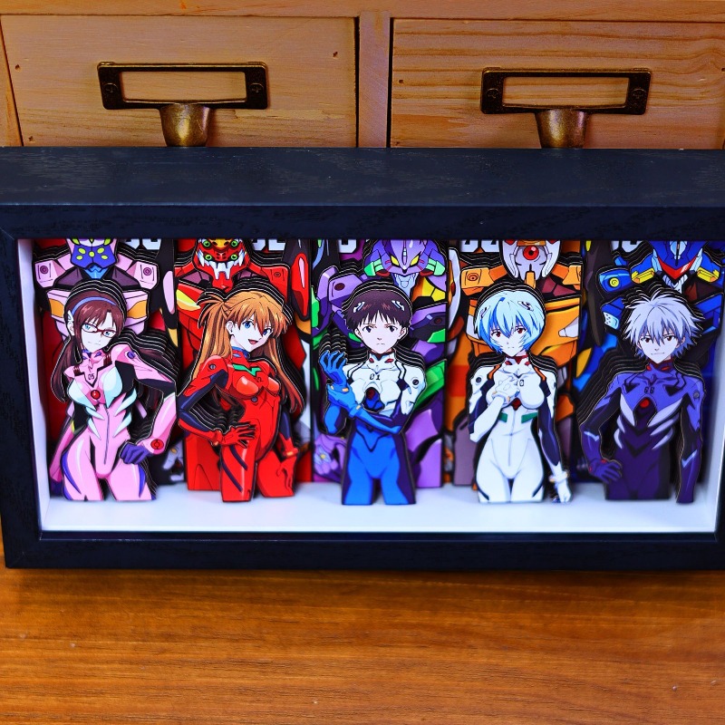 창의적인 EVA 3D 종이 그림 신지 레이 소류 미사토 - Evangelion Anime Merchandise 리뷰 및 가격
