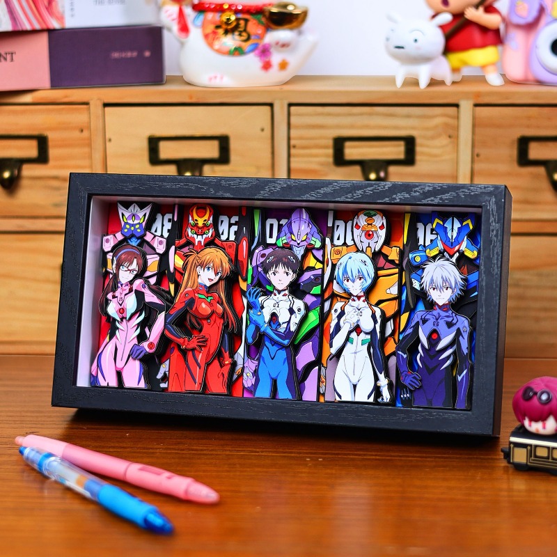 창의적인 EVA 3D 종이 그림 신지 레이 소류 미사토 - Evangelion Anime Merchandise 리뷰 및 가격