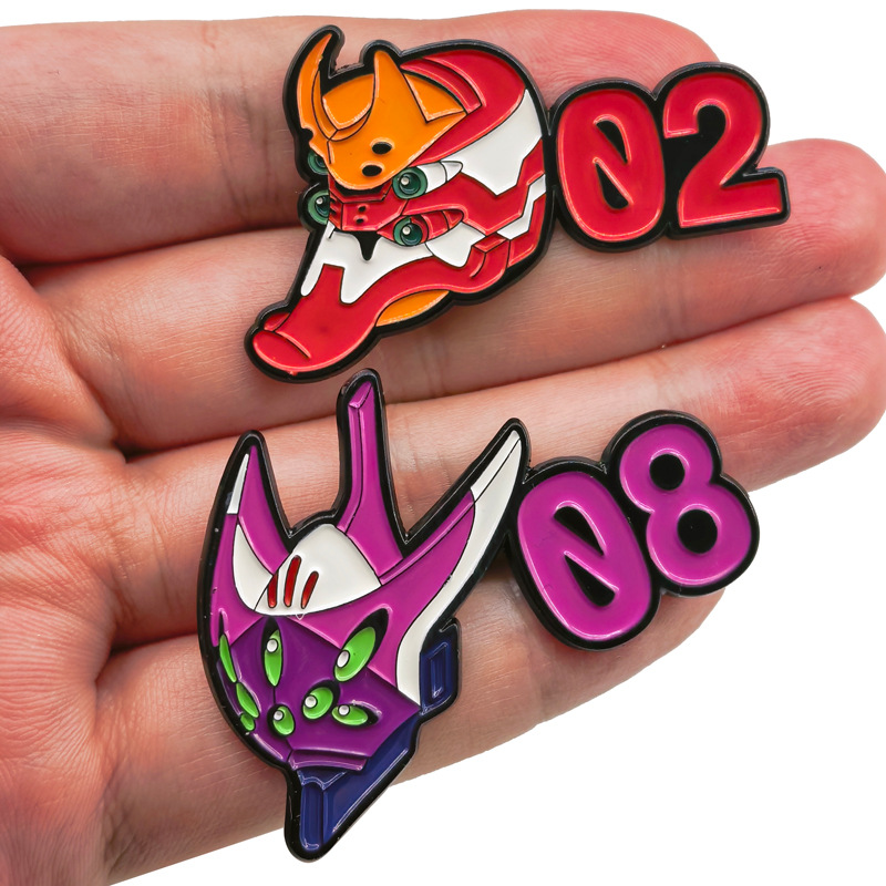 네온 큐트 제네시스 클래식 에반게리온 로봇 금속 배지  - Evangelion Anime Merchandise 리뷰 및 가격