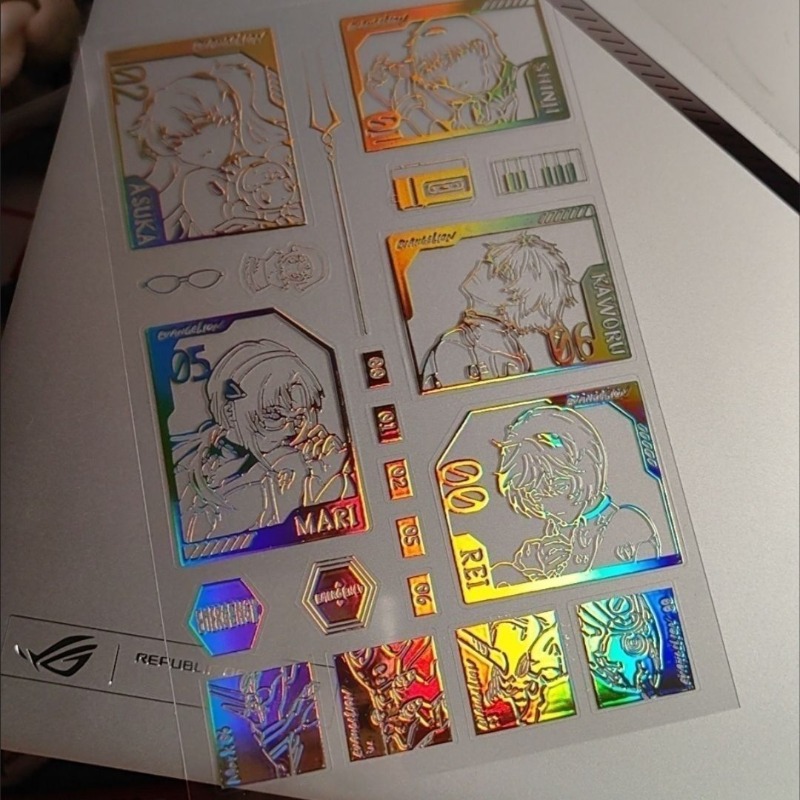 EVA 레이저 스티커 신지 레이 아스카 랭글리 애니메이 - Evangelion Anime Merchandise 리뷰 및 가격