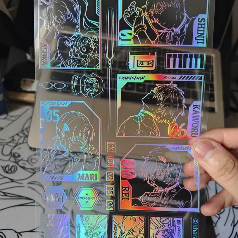 EVA 레이저 스티커 신지 레이 아스카 랭글리 애니메이 - Evangelion Anime Merchandise 리뷰 및 가격
